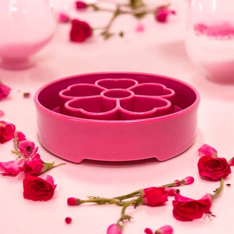 Sodapup Flower Design eBowl Enrichment Slow Feeder Bowl for Dogs
