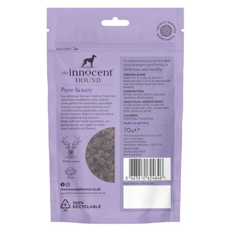 The Innocent Hound Venison Training Treats 70g