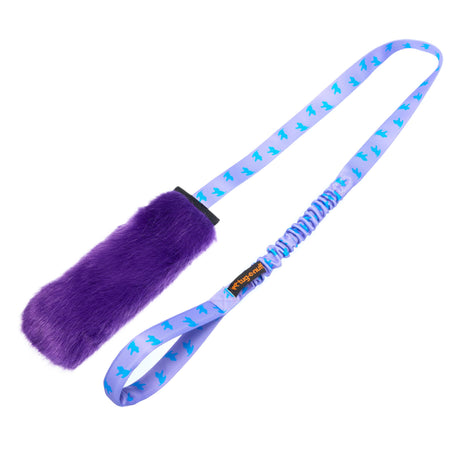 Tug-E-Nuff Faux Fur Squeaky Chaser Bungee Edition