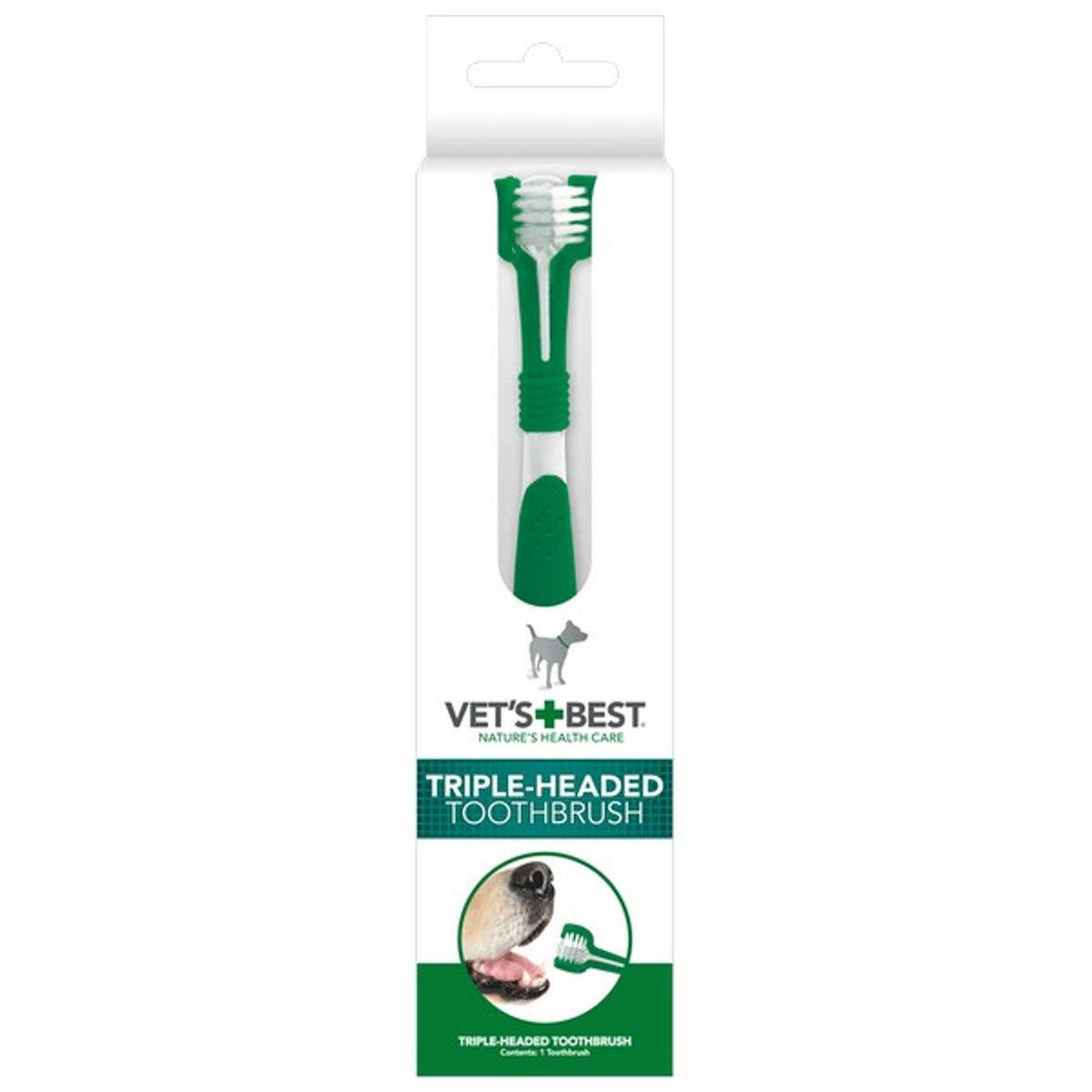 Vet’s Best Triple-Headed Toothbrush