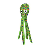 Tuffy Ocean Squid - Green, Durable, Tough, Squeaky Dog Toy