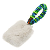 Tug-E-Nuff Faux Fur Pocket Bungee Squeaker