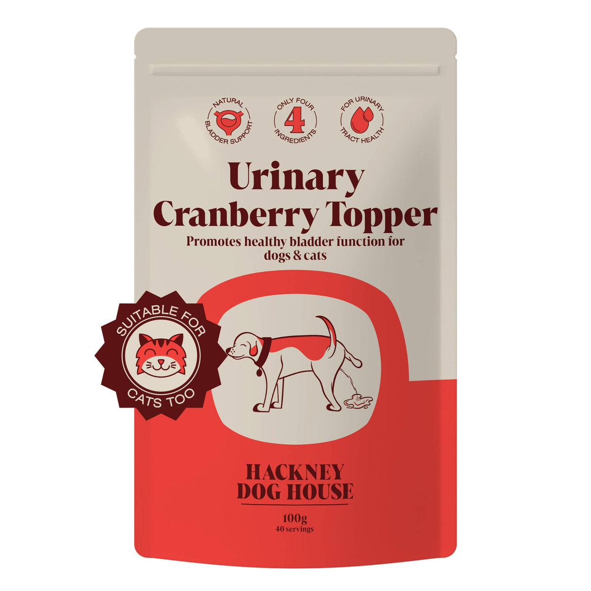 Hackney Dog House Urinary Cranberry for Dogs 40 Servings
