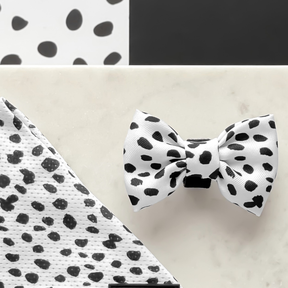 Cocopup Monochrome Spots Bow Tie