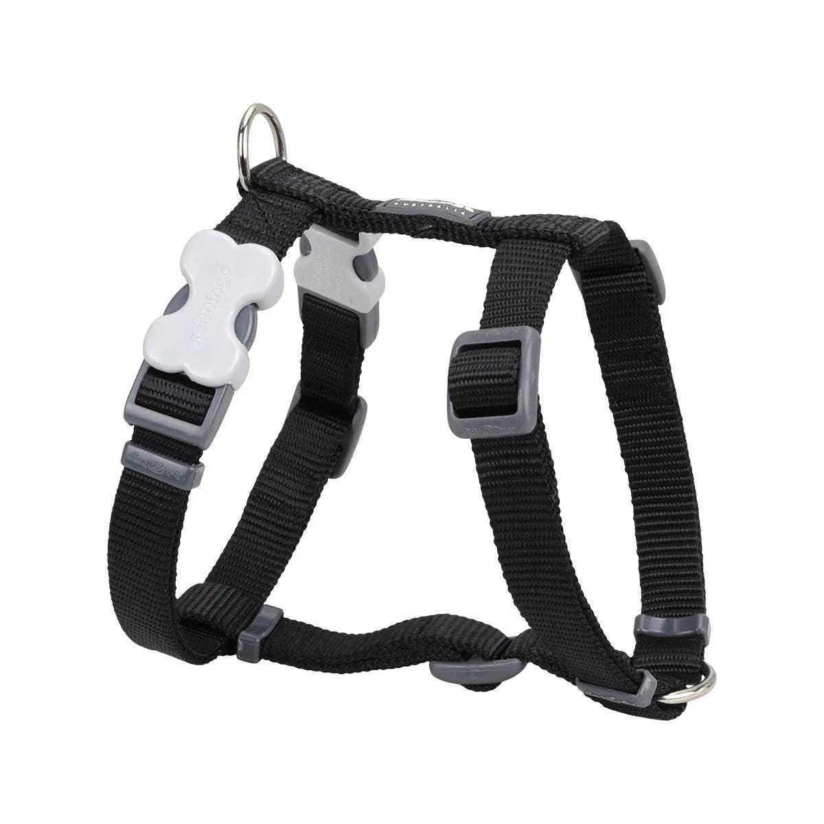 Red Dingo Dog H-Harness Classic Black