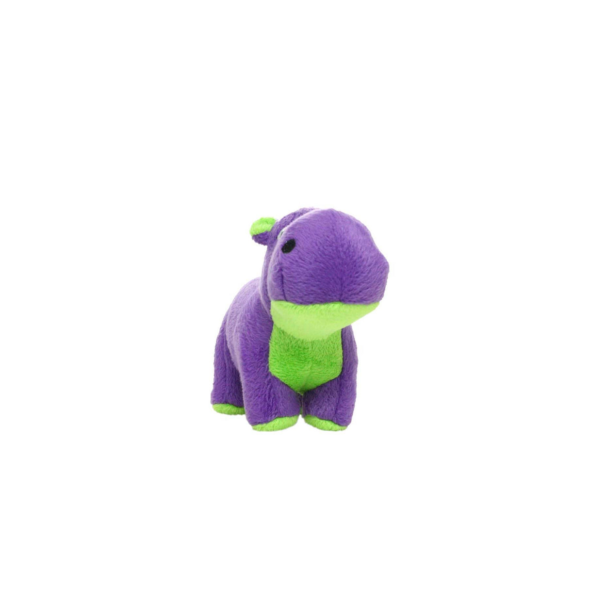 Mighty Jr Safari Hippo - Purple, Plush, Squeaky Dog Toy