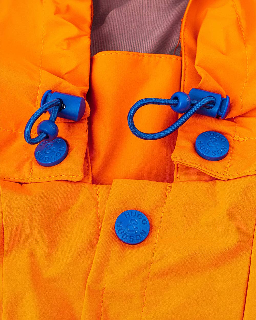 Hugo&Hudson Reflective Hooded Dog Overalls - Neon Orange