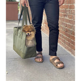 Oskar&Friends Sage Green Pet tote bag