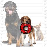 Tuffy Jr Ring - Red Paw, Durable, Squeaky Dog Toy