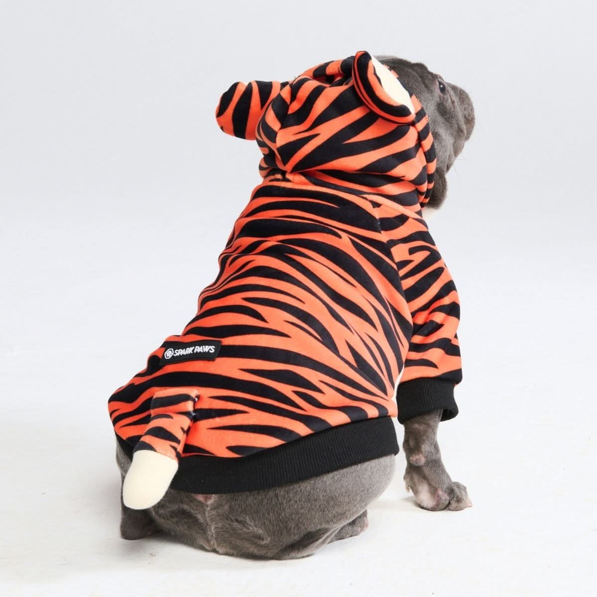 Spark Paws Halloween Dog Hoodie - Tiger