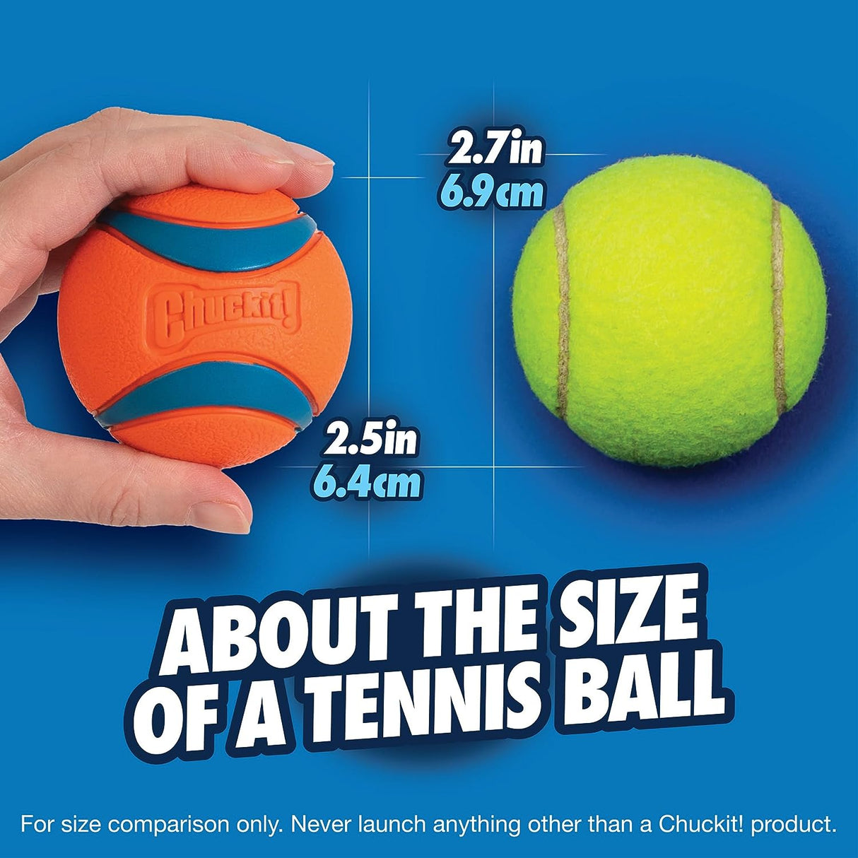 Chuckit! Ultra Ball 2 Pack Medium 6.5cm