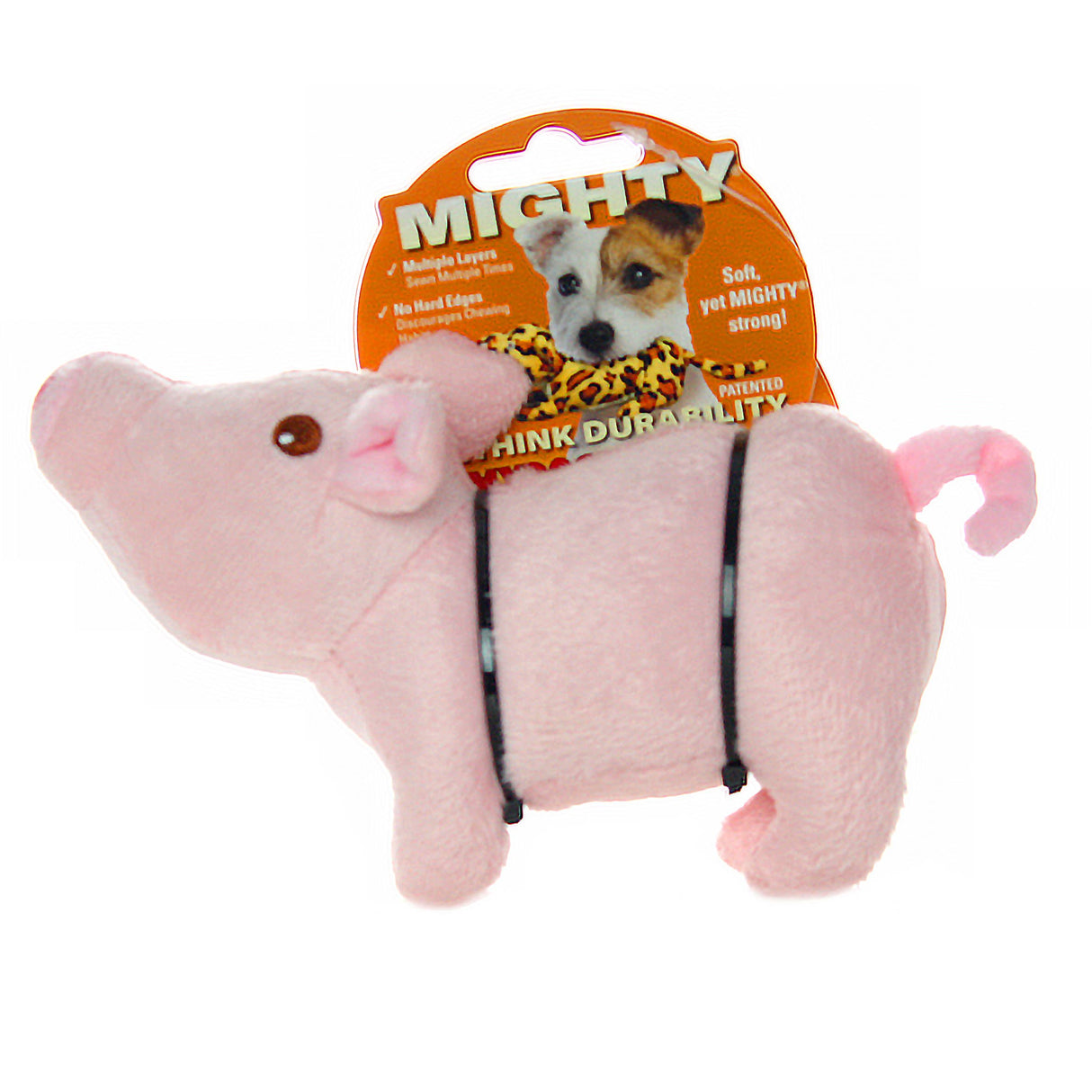 Mighty Jr Farm Piglet, Plush, Squeaky Dog Toy