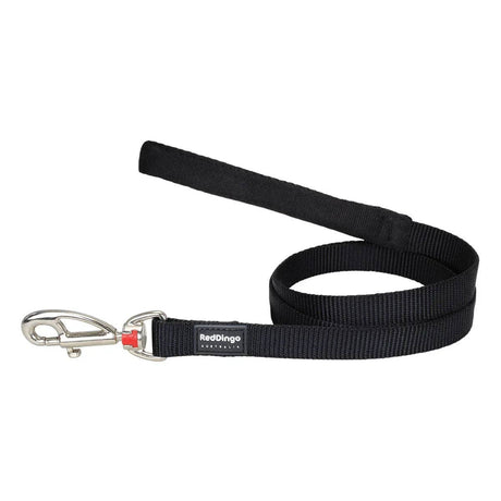 Red Dingo Dog Lead Classic Black 1.2m