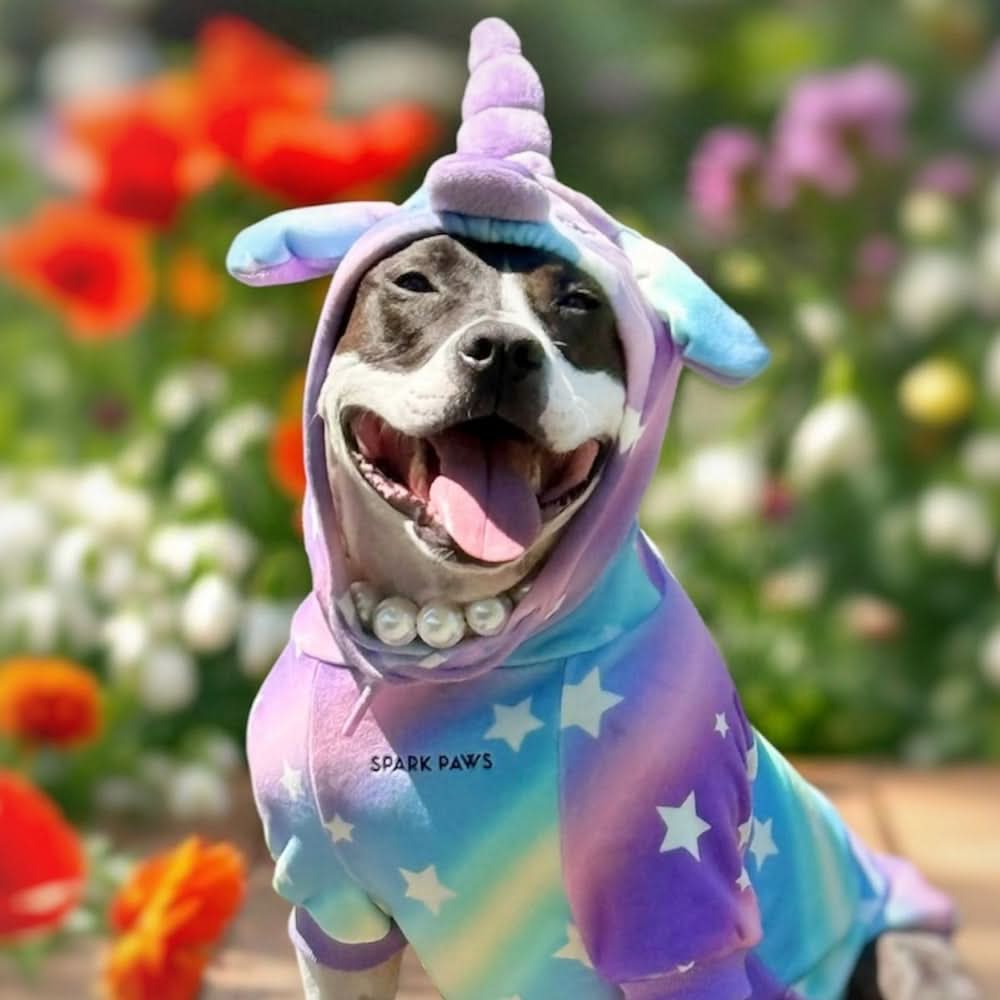Spark Paws Halloween Dog Hoodie - Unicorn