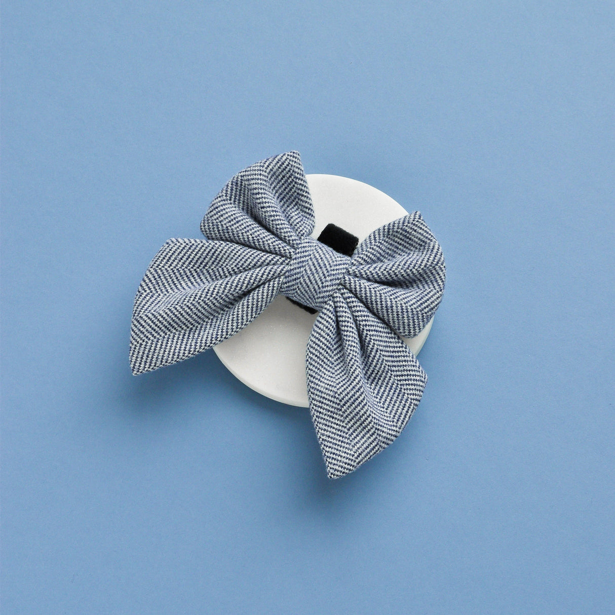 Cocopup Navy Tweed Sailor Bow Tie