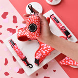 Red & Pink Leopard Poop Bag Holder