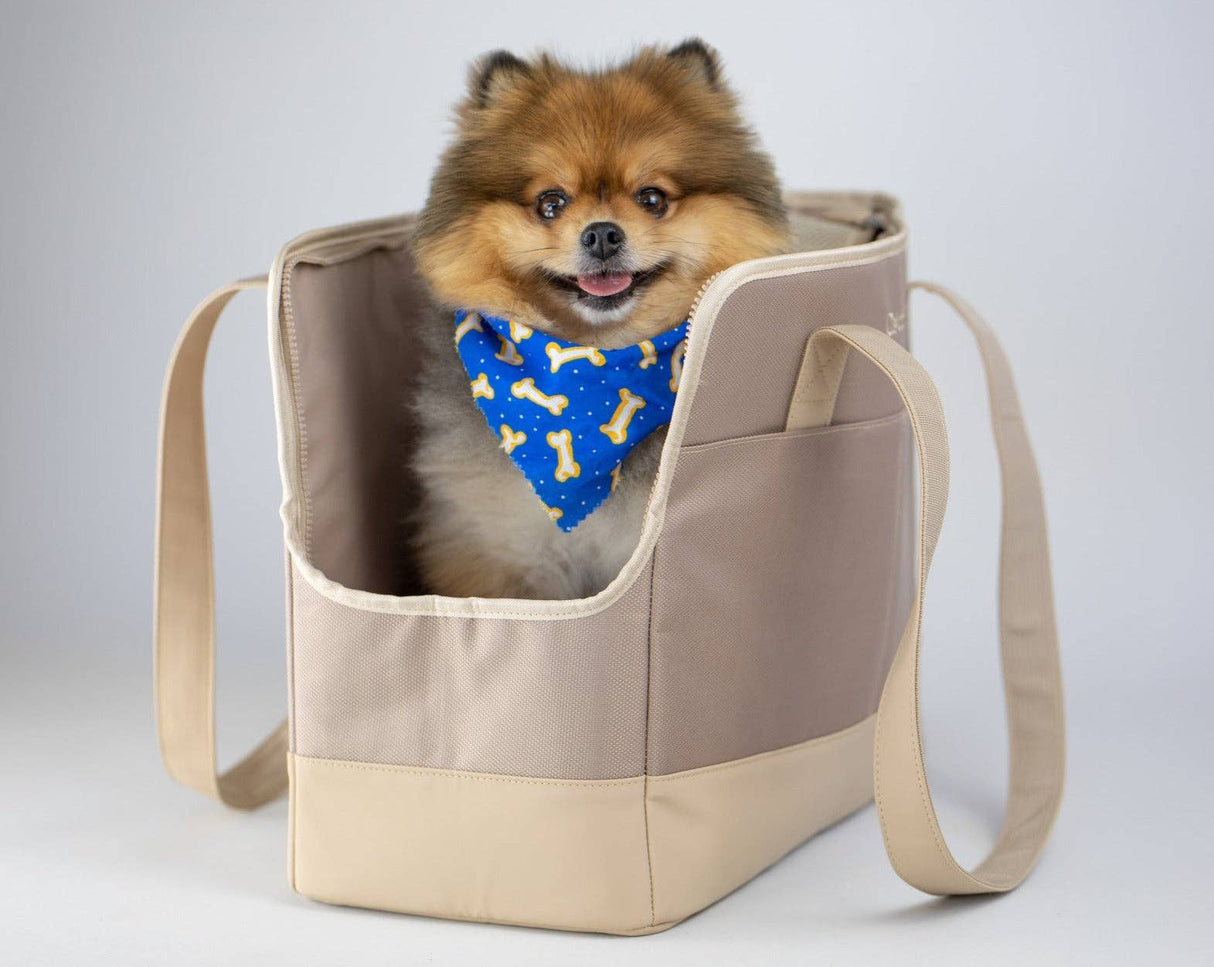 Oskar&Friends Taupe Pet tote bag