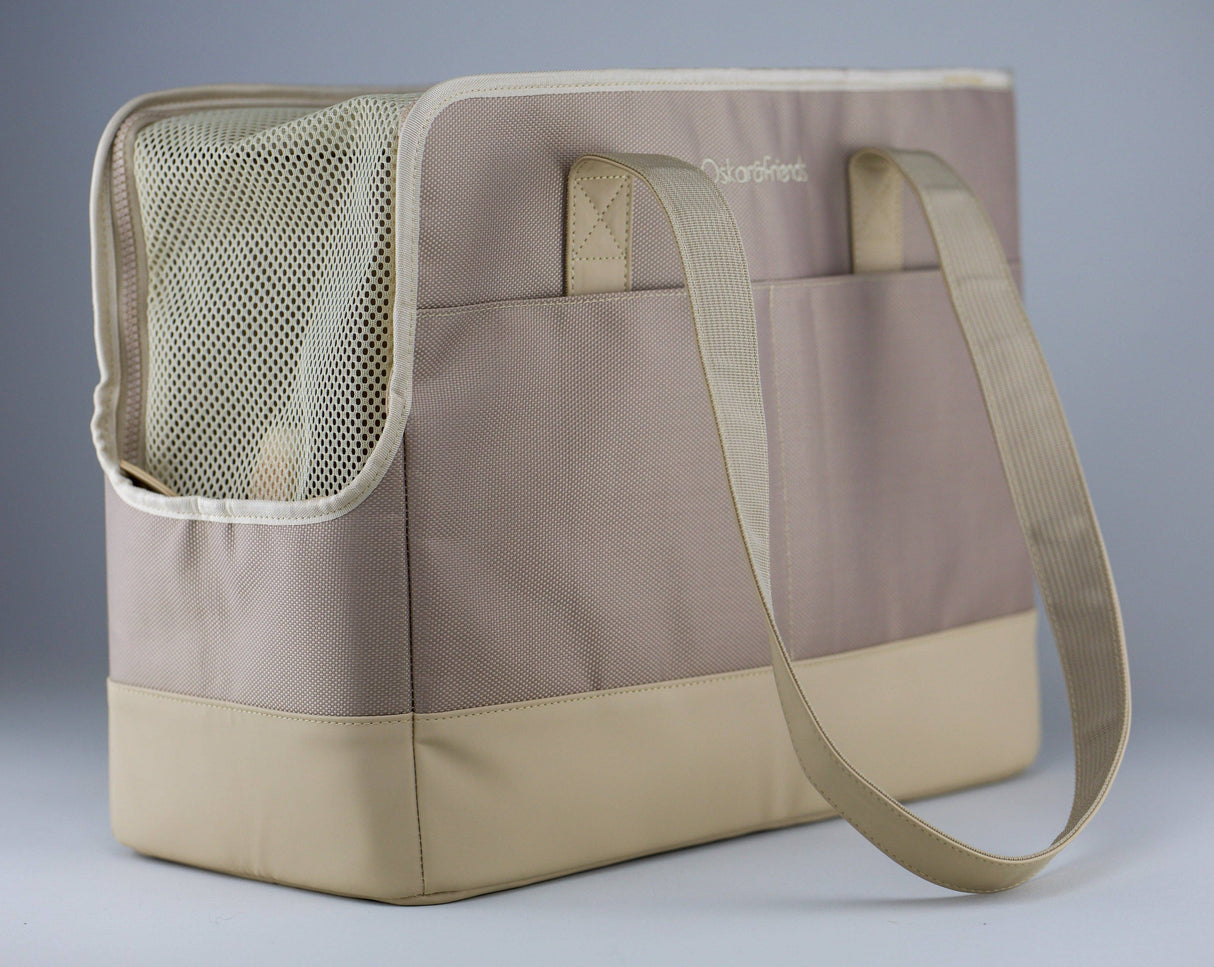 Oskar&Friends Taupe Pet tote bag