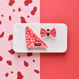 Cocopup Red & Pink Leopard Bow Tie