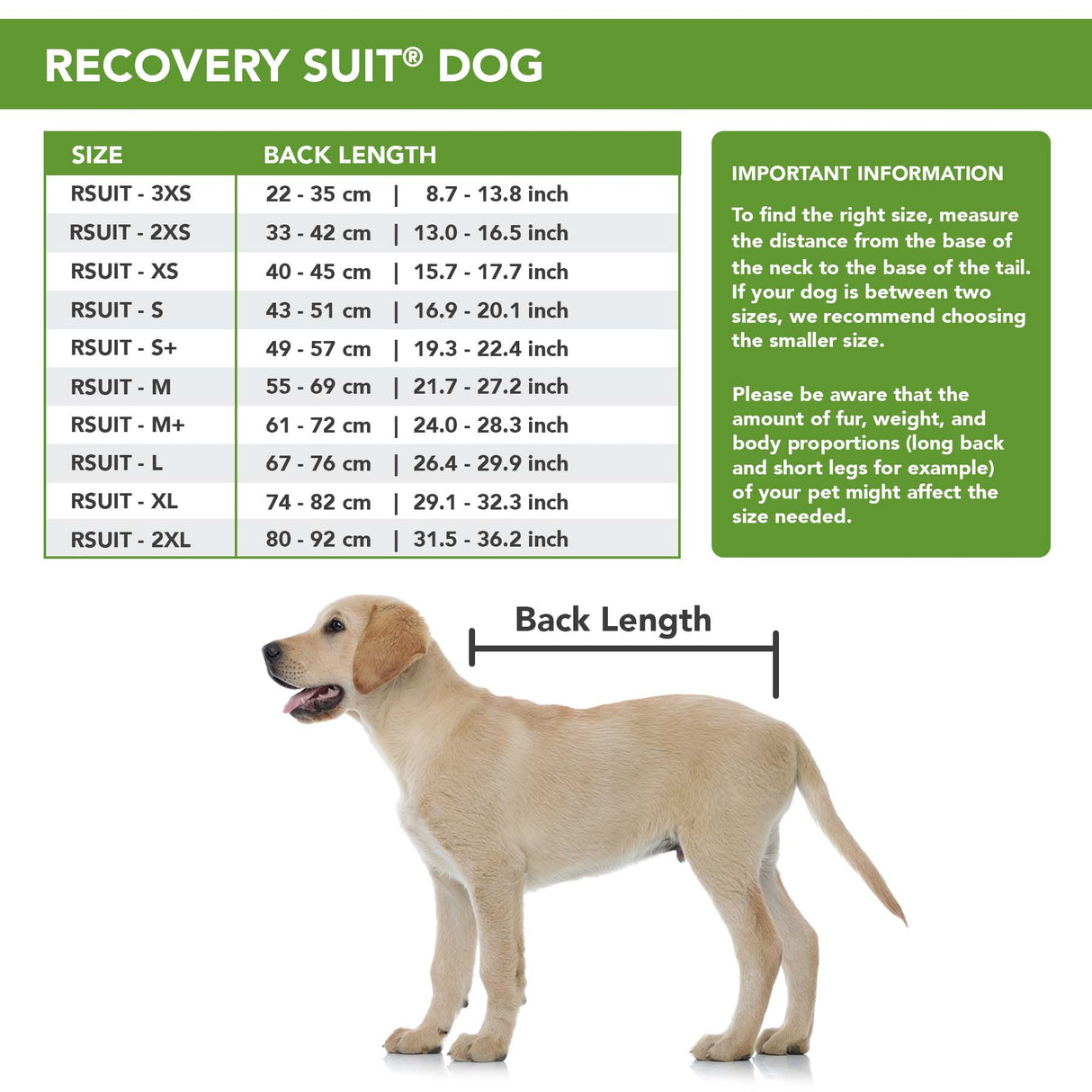 Suitical Recovery Suit - Dog