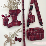 Cocopup Mulberry Plaid Adjustable Neck Harness