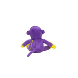 Mighty Jr Safari Monkey - Purple, Plush, Squeaky Dog Toy