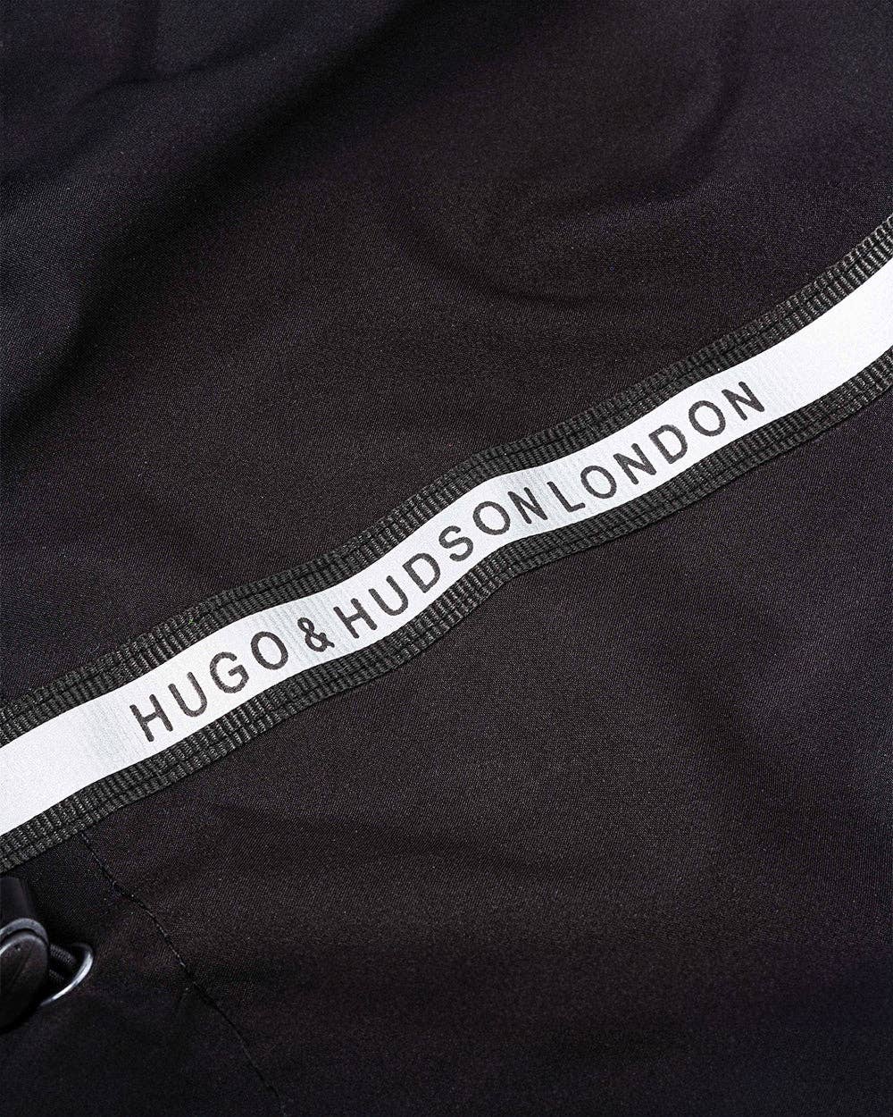 Hugo&Hudson Reflective Hooded Dog Overalls - Black