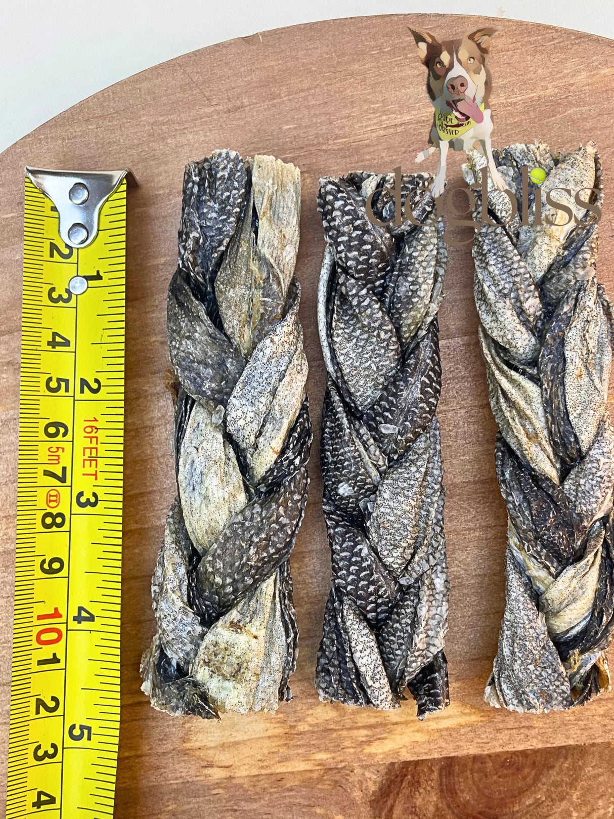 Fish Skin Braids Dog Chew Short - Price per Piece