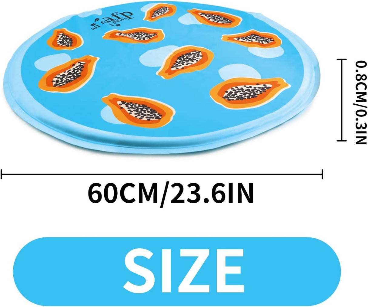 All For Paws Chill Out Cooling Mat  Papaya 60cm