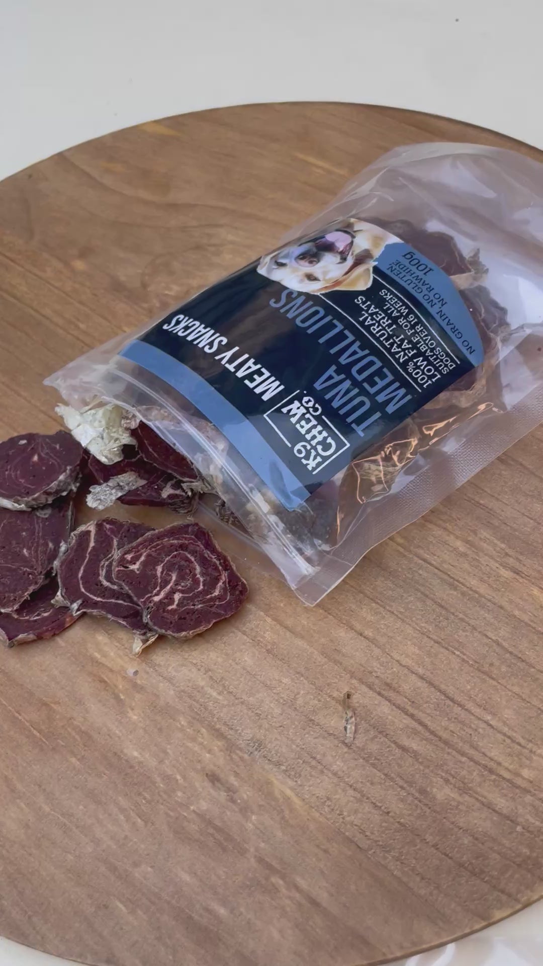 K9 CHews Meaty Snacks Tuna Medallions 100g